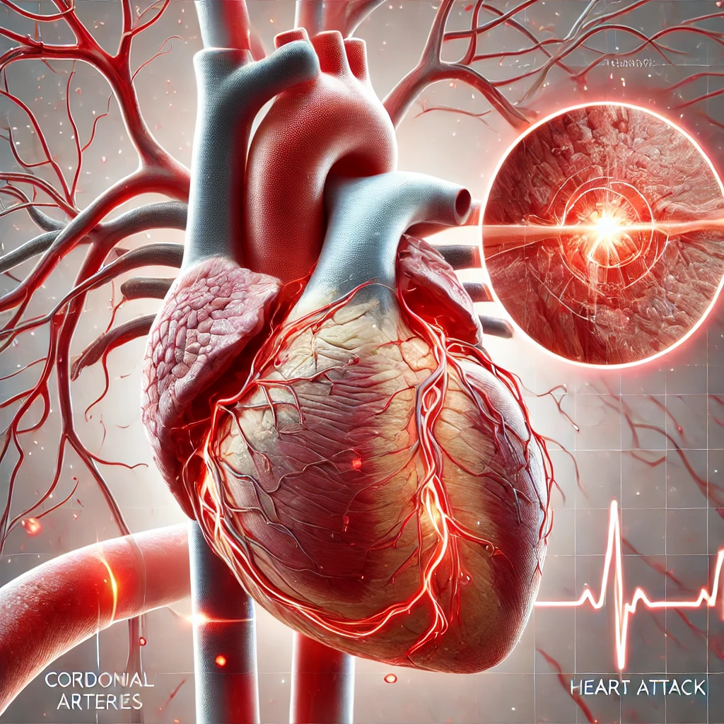 An illustration of Coronary Artery Disease (CAD)